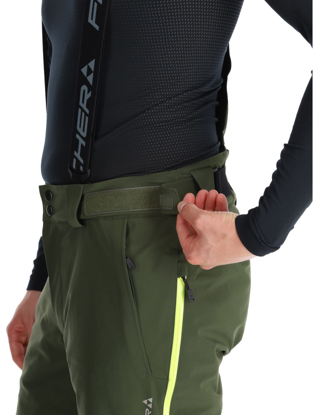 Fischer, RC4 ski pants men Rifle Green green 