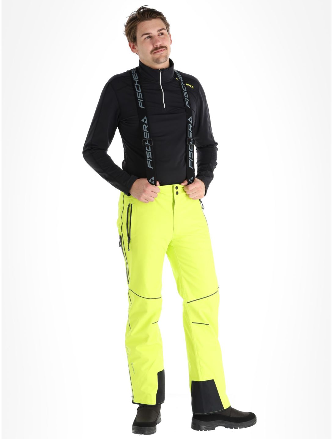 Fischer, RC4 ski pants men Yellow yellow 