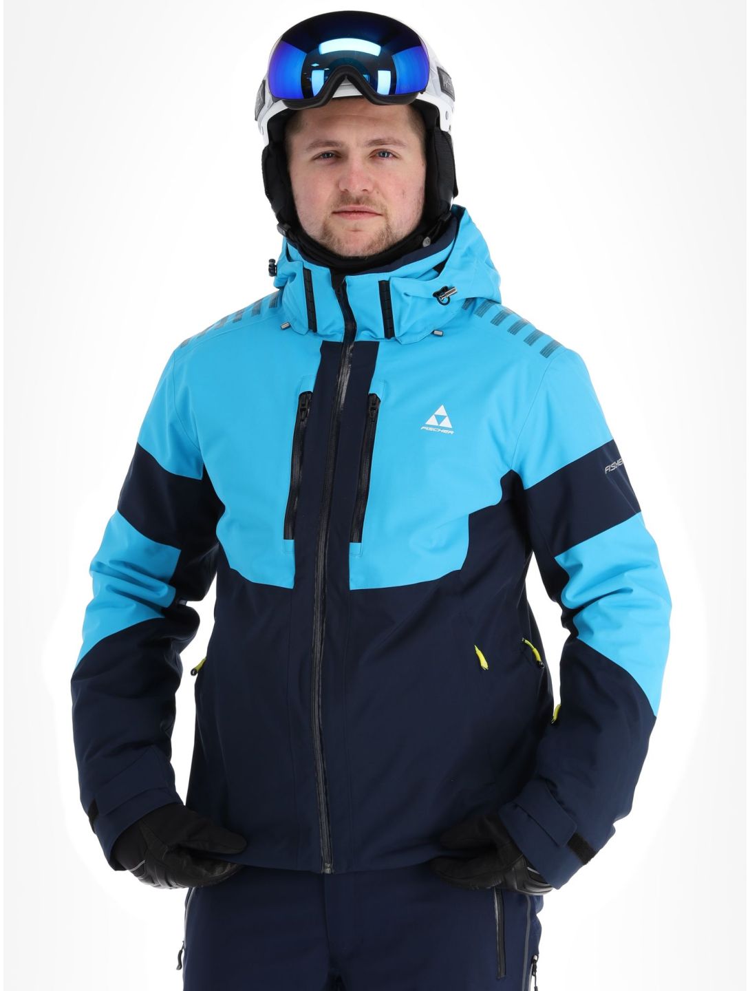 Fischer, Semmering ski jacket men Blue Marine blue 