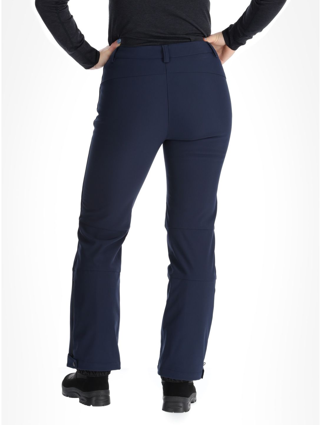 Frechen softshell ski pants short model women Dark Blue blue 