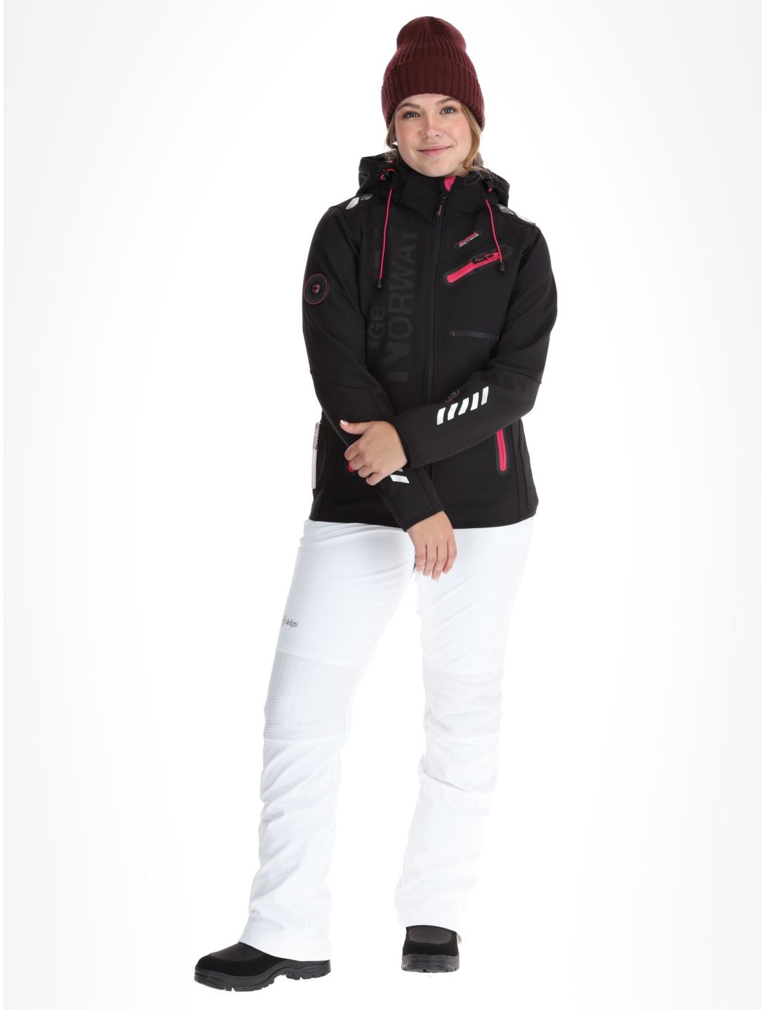 Geographical Norway, Reine softshell ski jacket women Black / Pink black, pink 