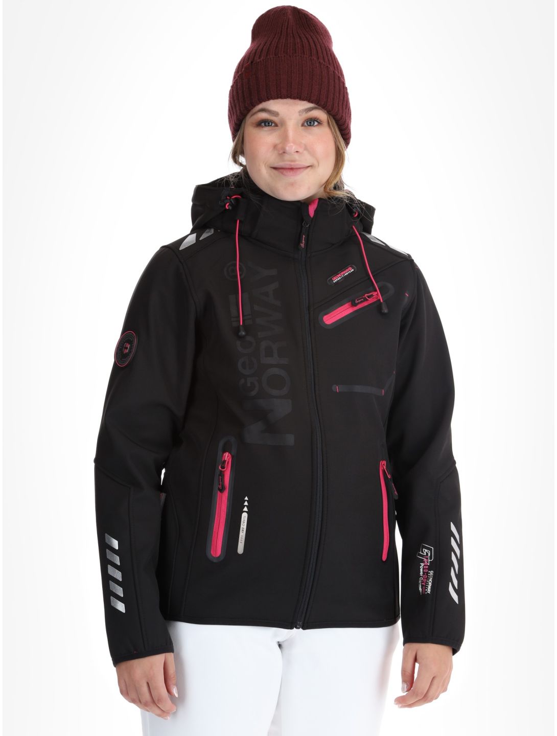 Geographical Norway, Reine softshell ski jacket women Black / Pink black, pink 