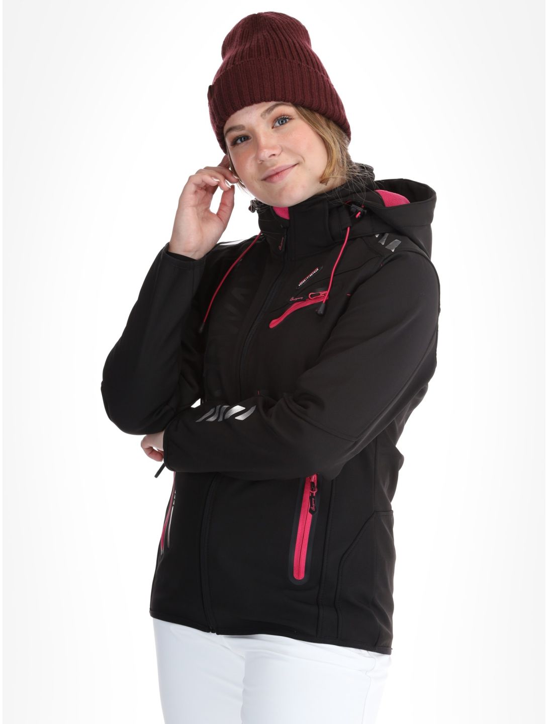 Geographical Norway, Reine softshell ski jacket women Black / Pink black, pink 