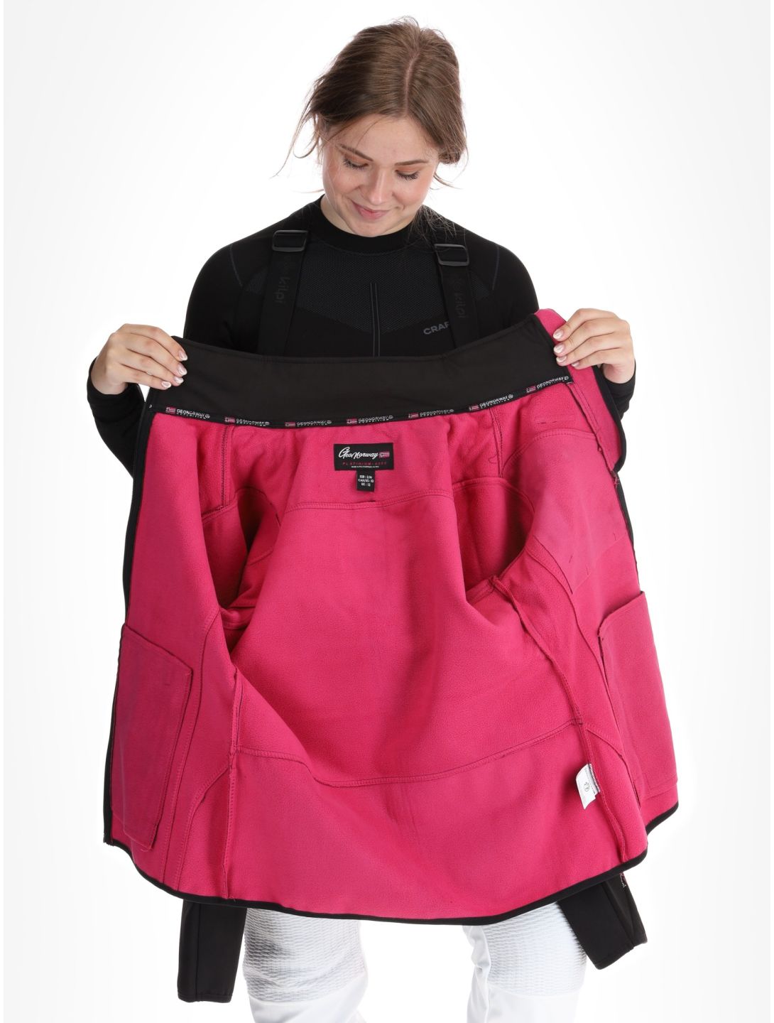 Geographical Norway, Reine softshell ski jacket women Black / Pink black, pink 