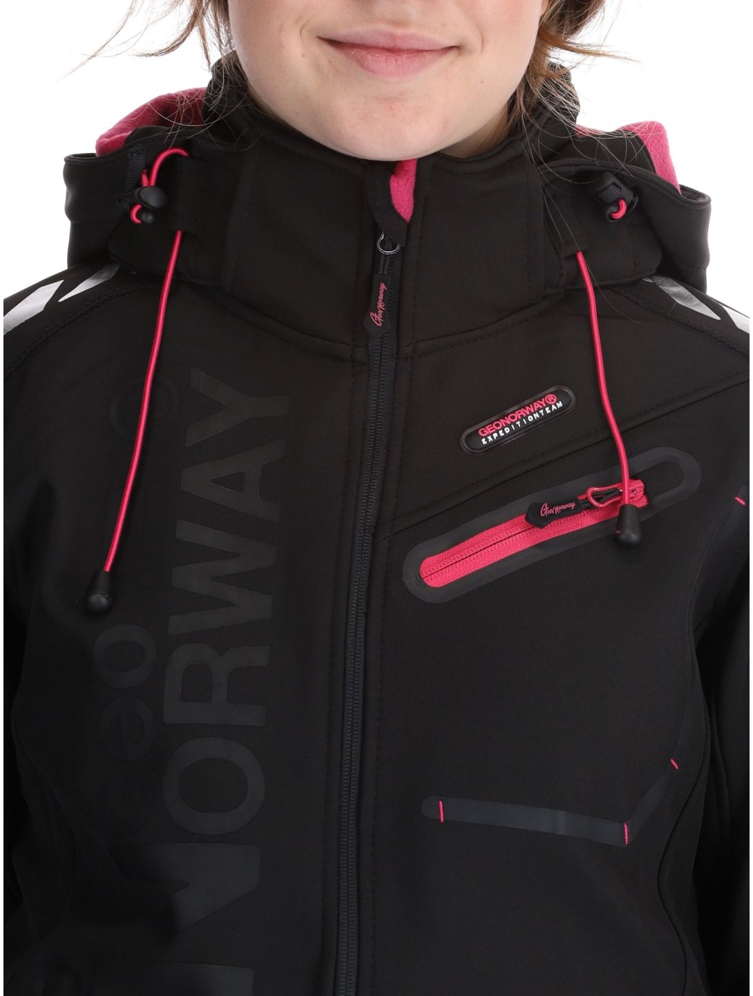 Geographical Norway, Reine softshell ski jacket women Black / Pink black, pink 