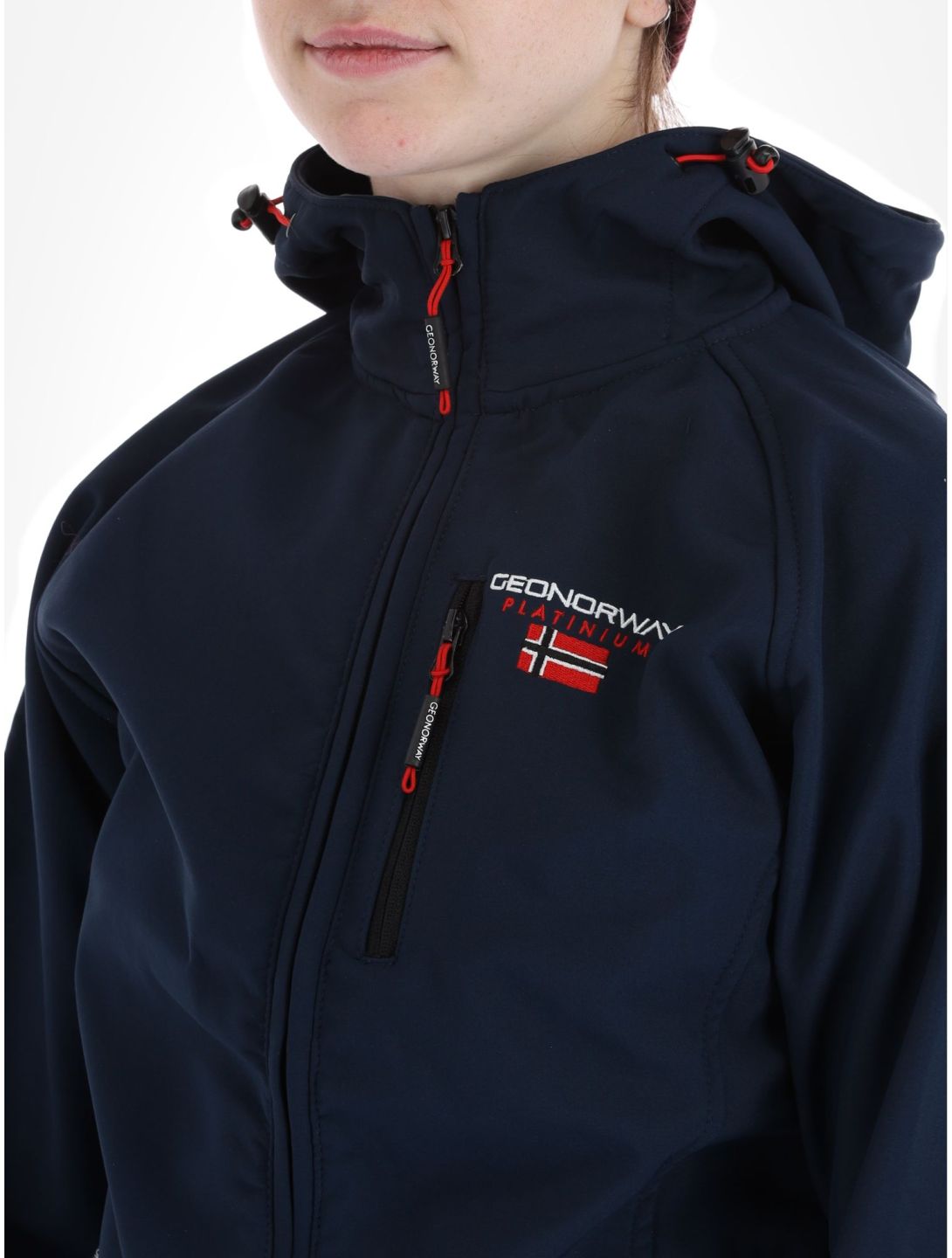 Geographical norway softshell top platinum