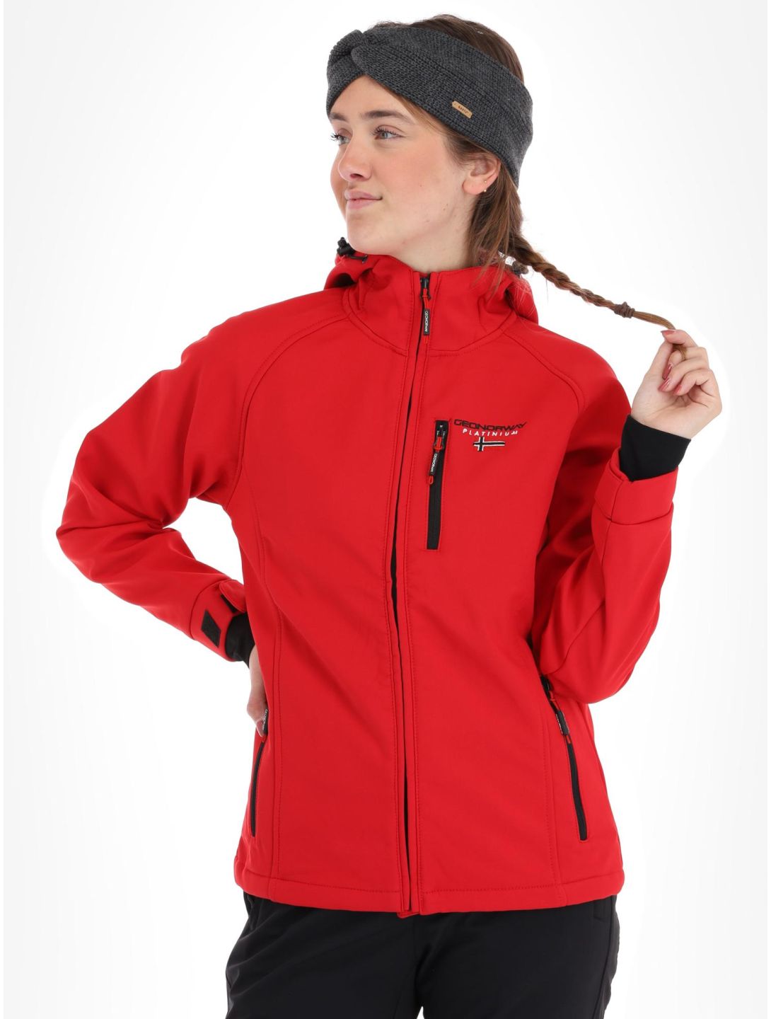 Geographical Norway, Tacer softshell ski jacket women Red red 