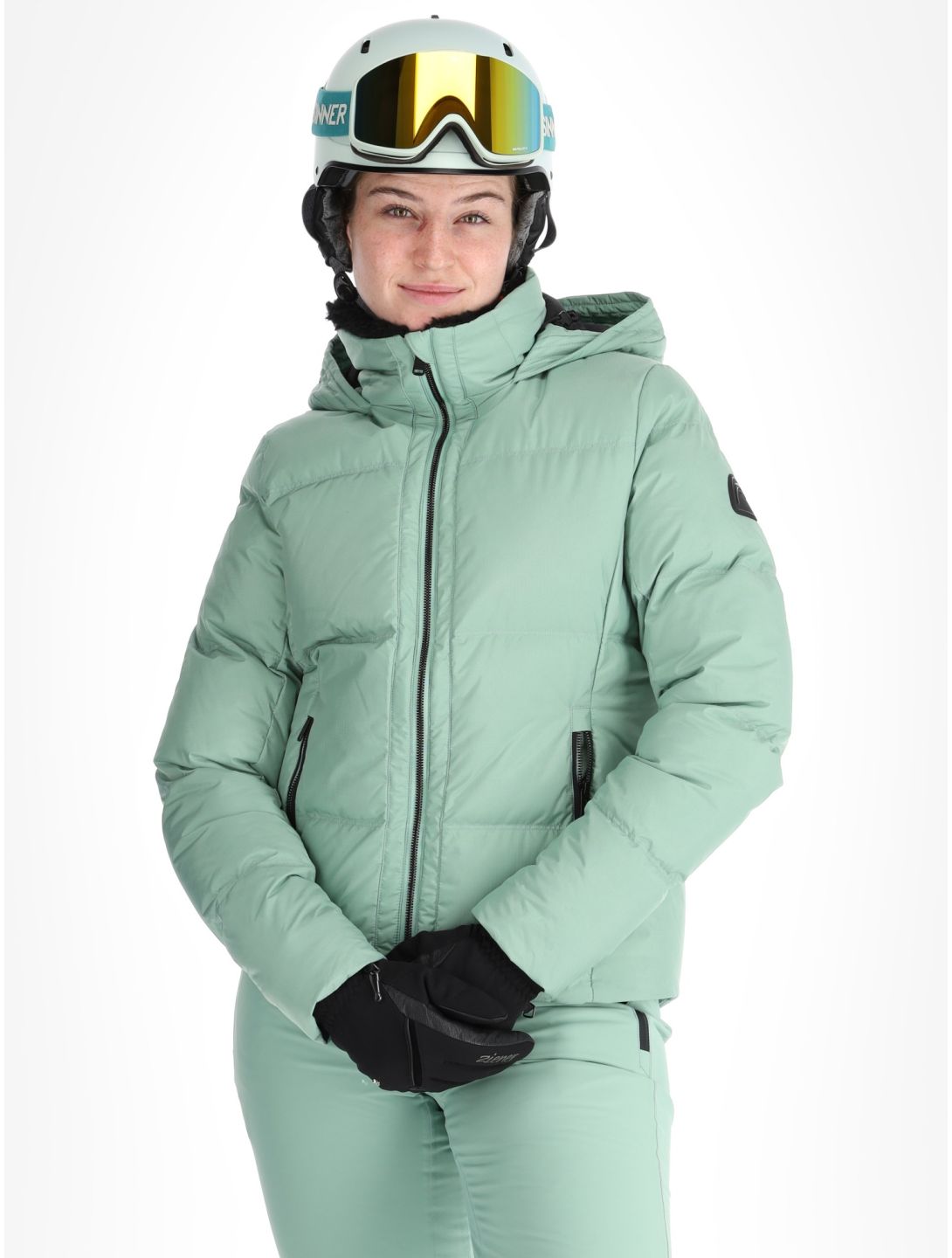 Head, Ashley ski jacket women Nile Green green 