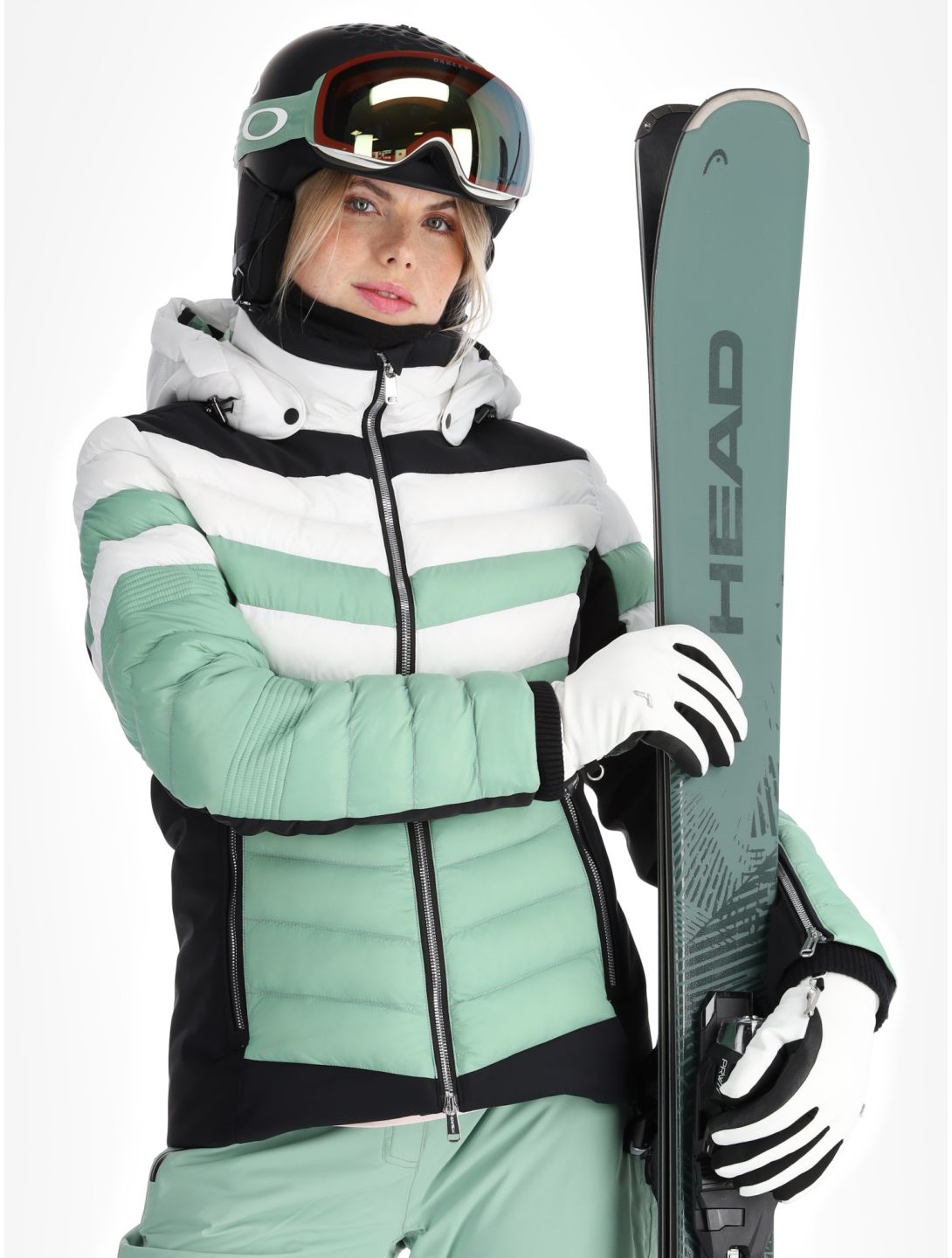 Head, Immensity ski jacket women Nile Green green 