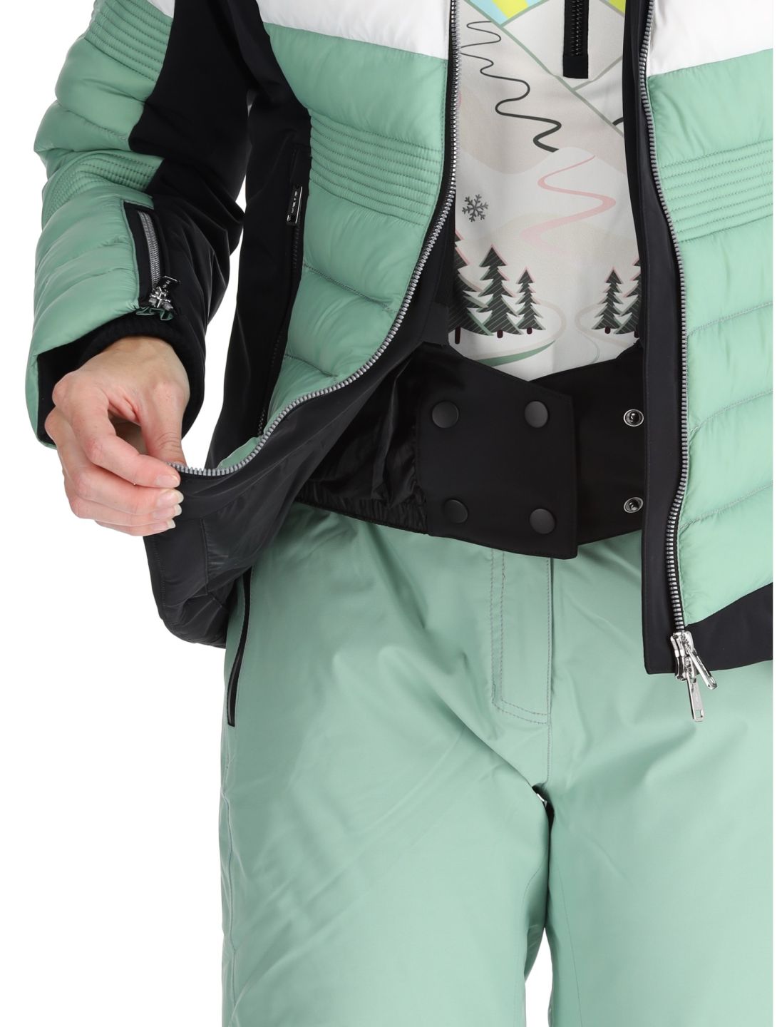 Head, Immensity ski jacket women Nile Green green 