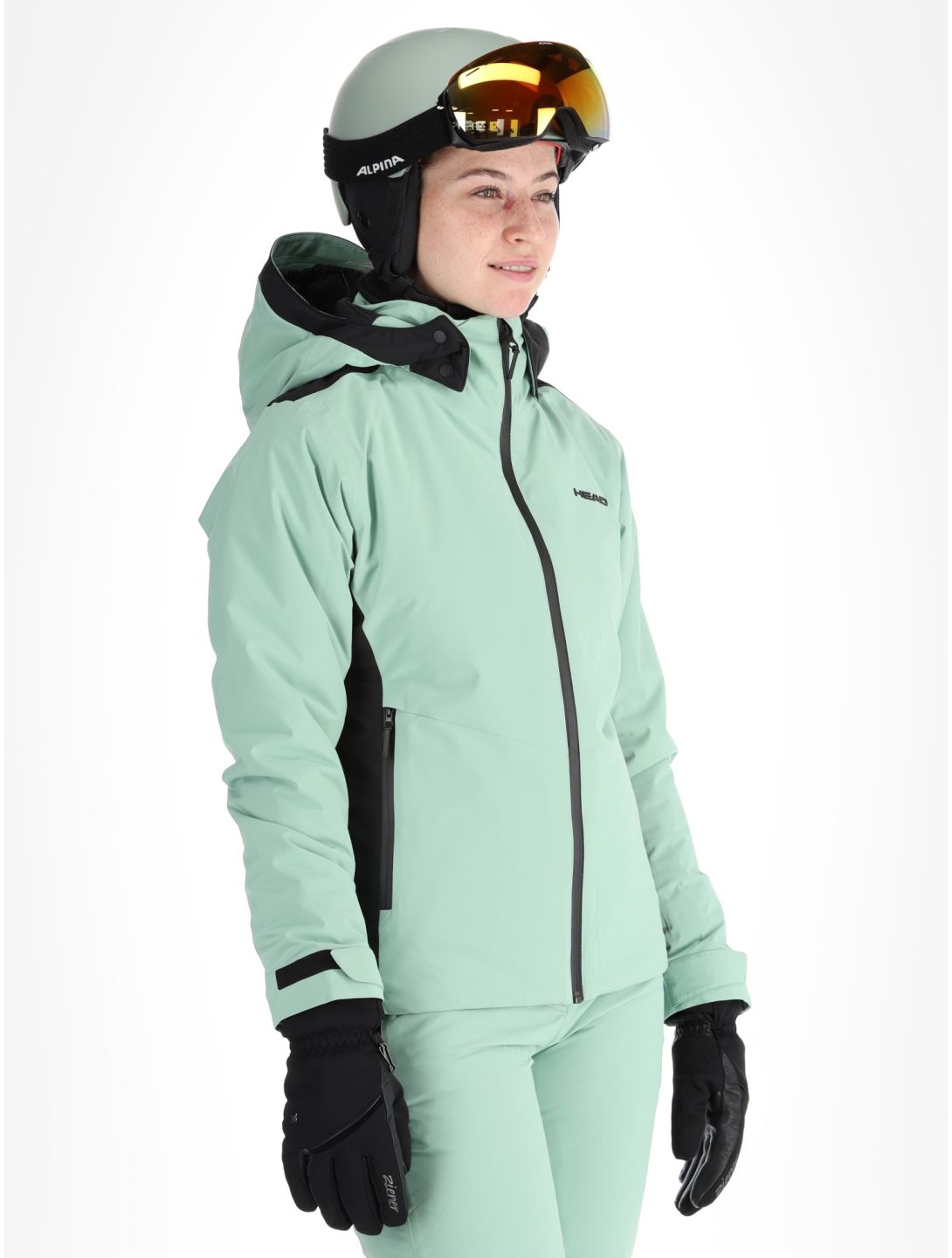 Head, Joy ski jacket women Nile Green green 