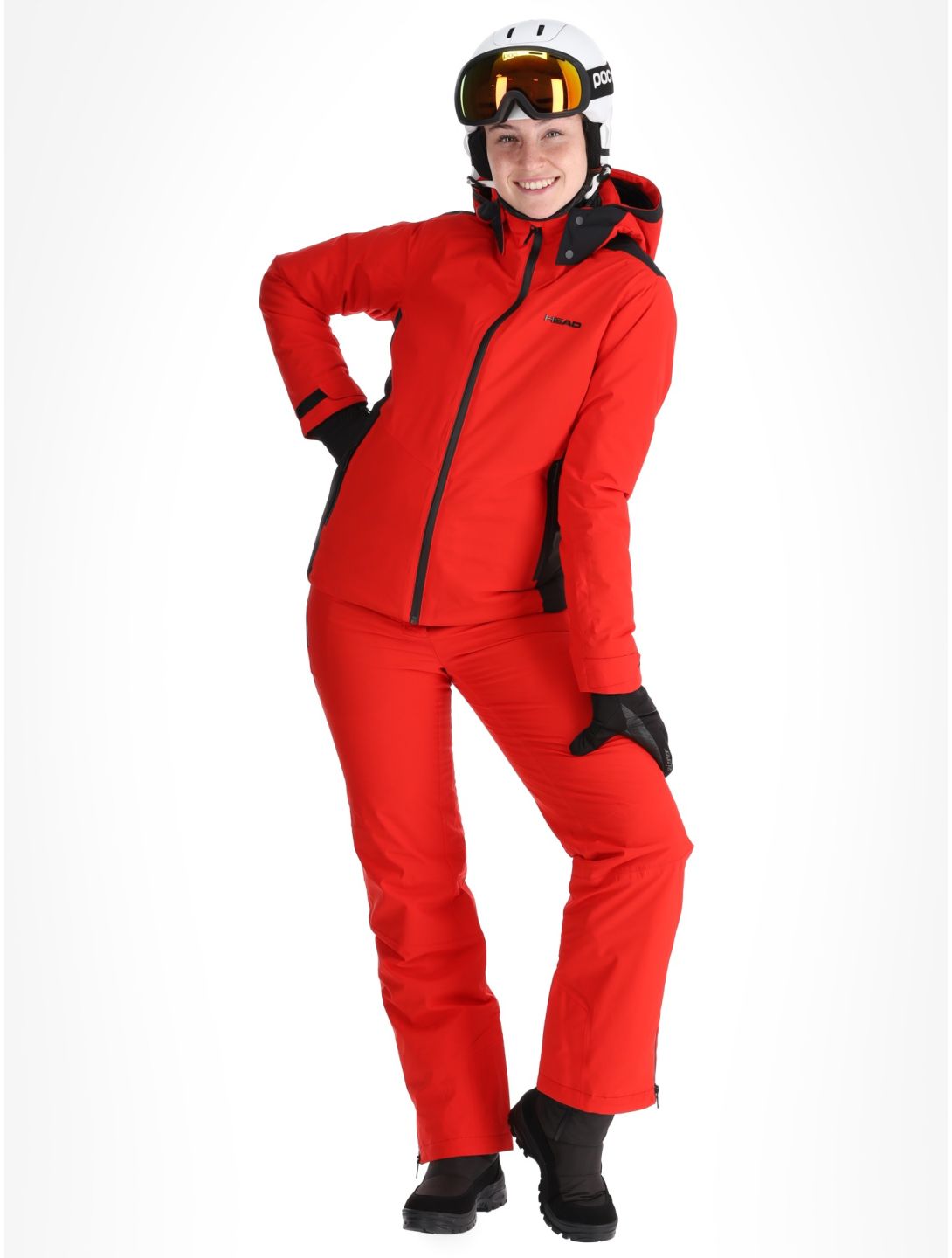 Head, Joy ski jacket women Red red 