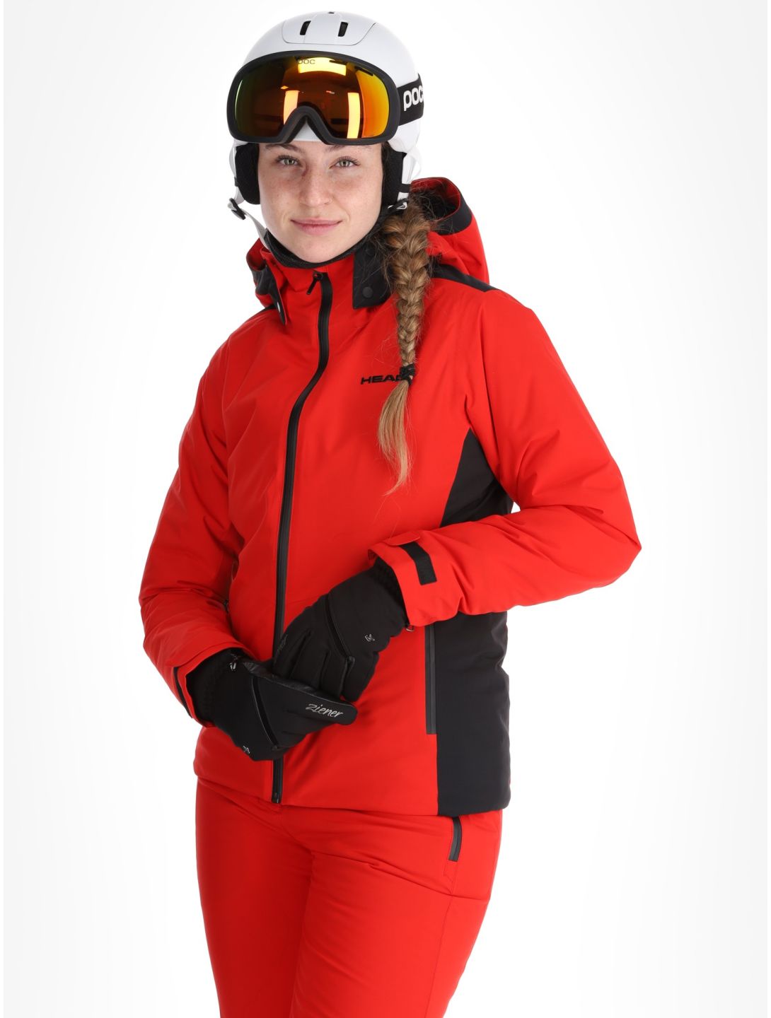 Head, Joy ski jacket women Red red 