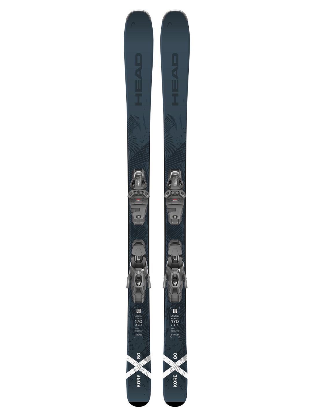 Head, Kore X 80 + PRW 11 GW skis unisex Black 