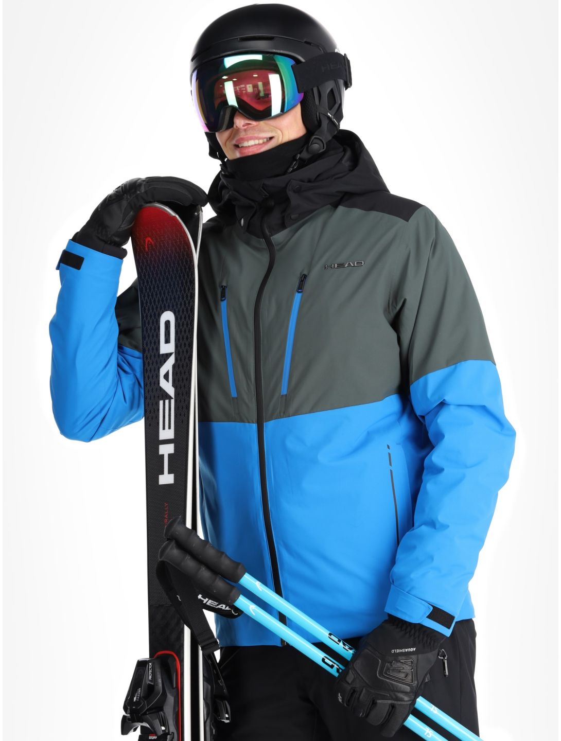 Head, Neo ski jacket men Ocean Blue blue 