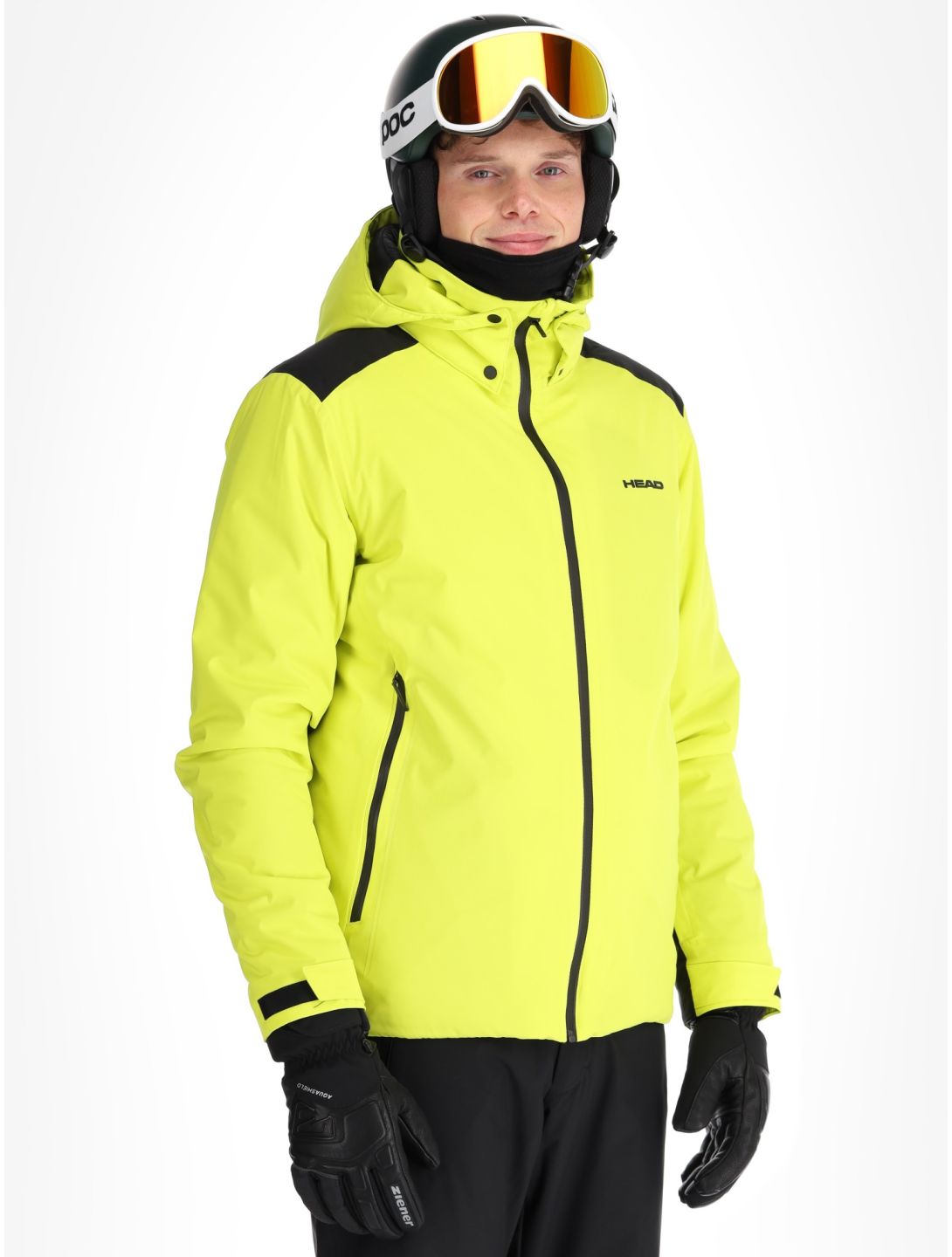 Head, Supershape ski jacket men Lime green 