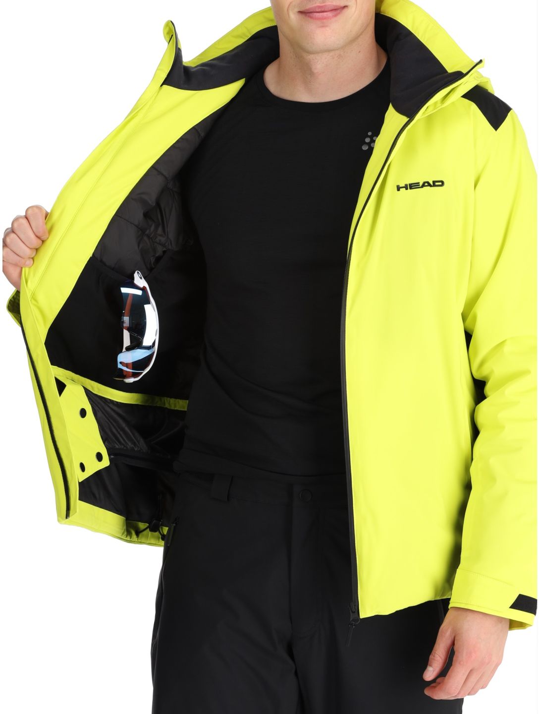 Head, Supershape ski jacket men Lime green 