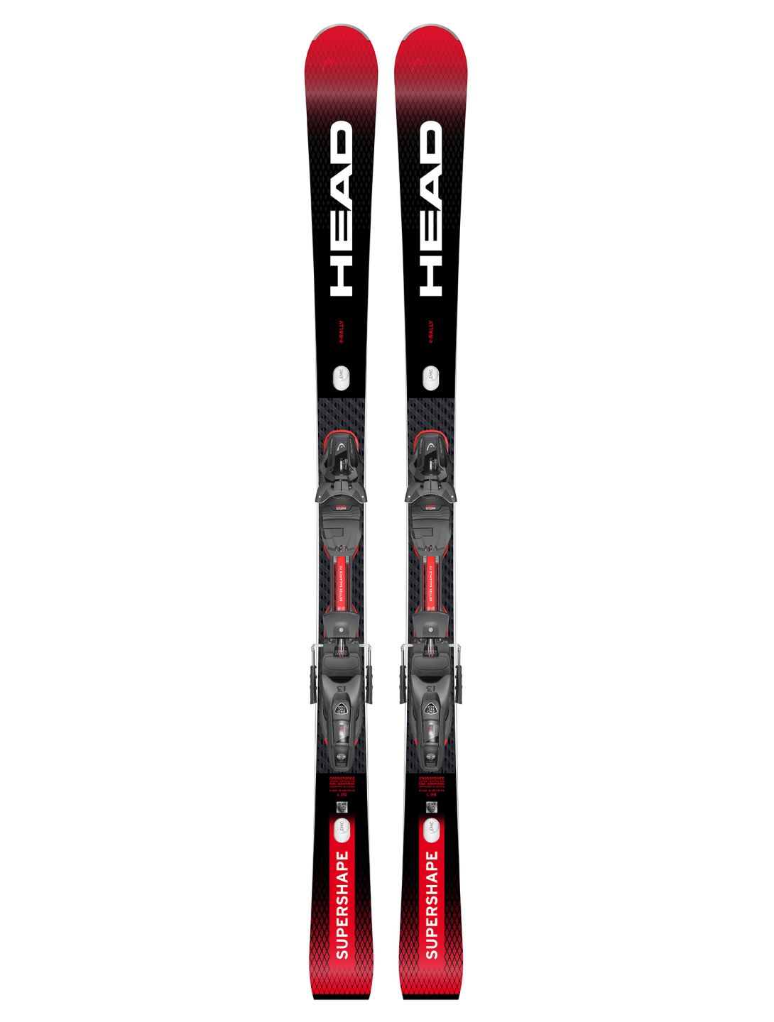 Head, Supershape e-Rally + Protector PR 13 GW (2024-2025) skis unisex Red 