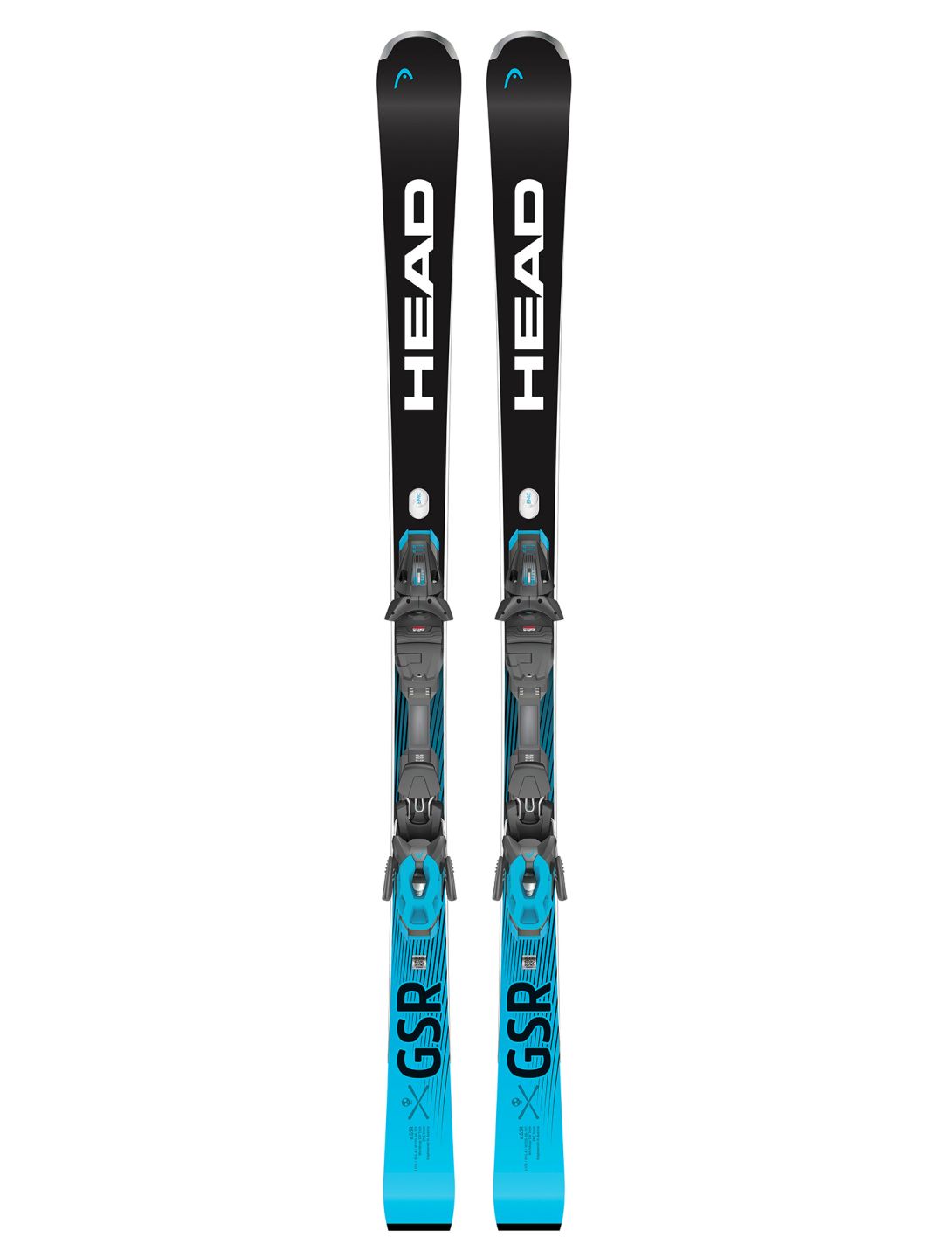 Head, Worldcup Rebels e.GSR + PR 11 GW skis unisex Black Blue 