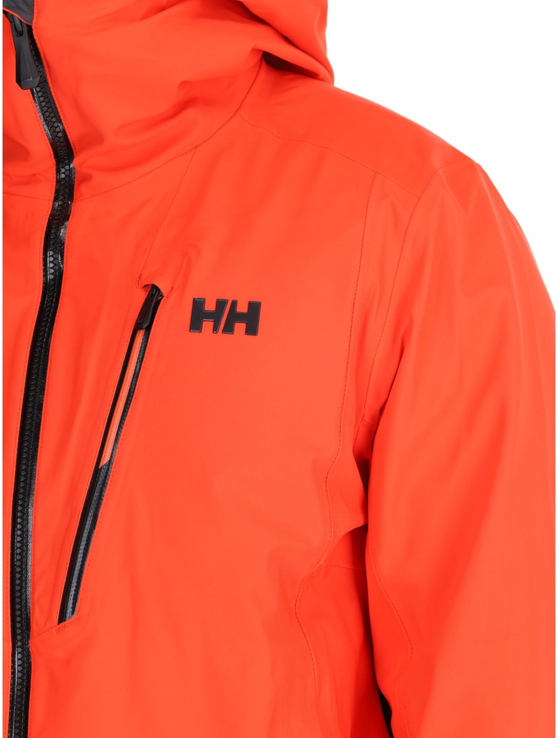 Helly Hansen, Alpha 3L Long Shell hardshell ski jacket men Cherry Tomato orange 