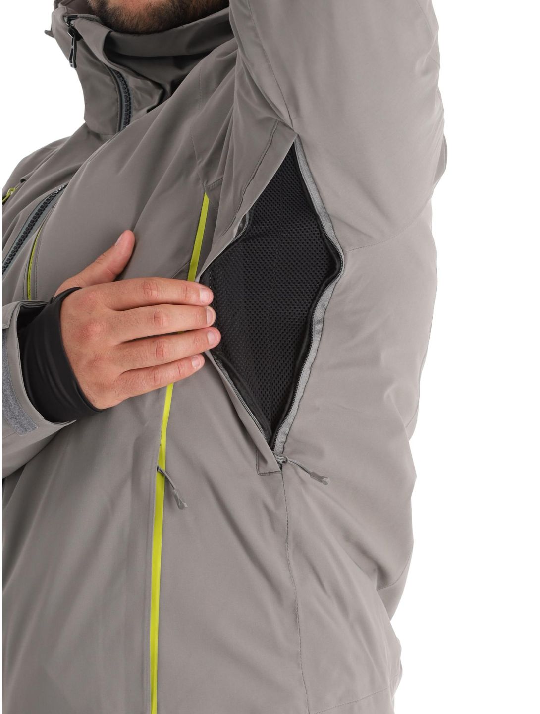 Helly Hansen, Alpha 4.0 ski jacket men Concrete grey 