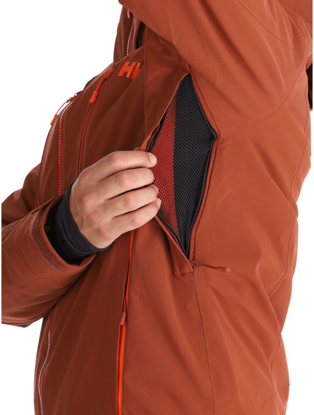 Helly Hansen, Alpha 4.0 ski jacket men Iron Oxide brown 