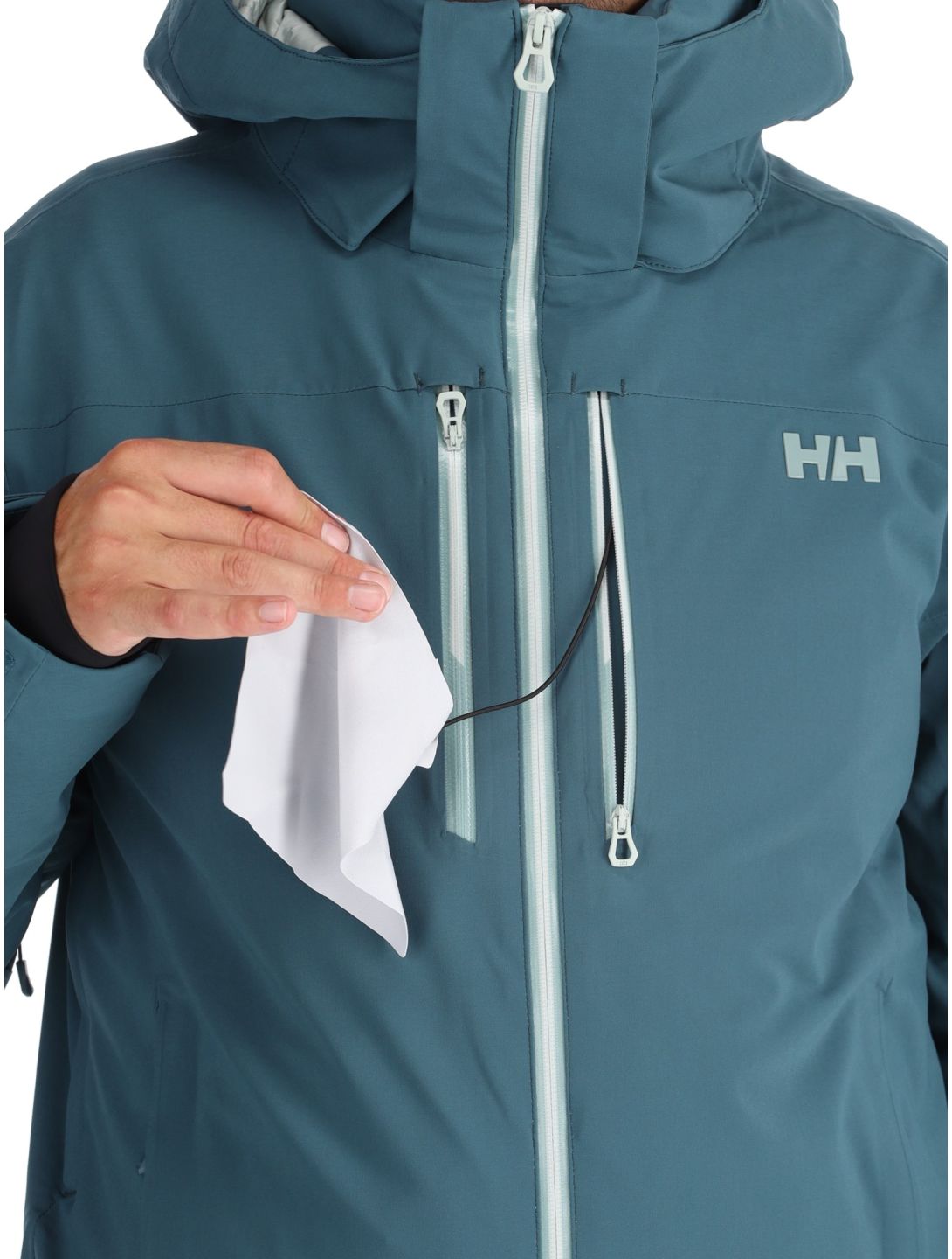 Helly Hansen, Alpha Lifaloft ski jacket men Dark Creek blue 