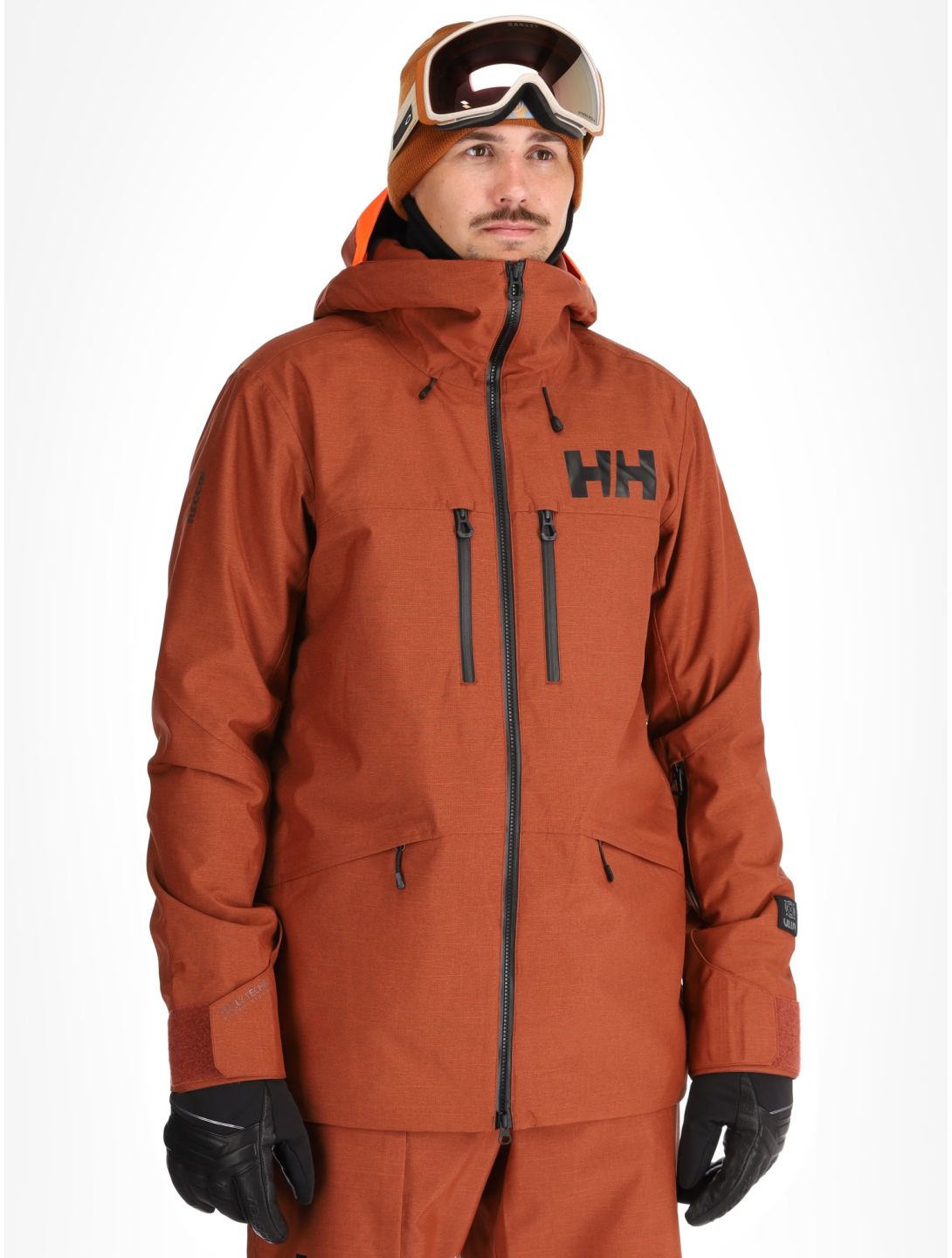 Helly Hansen, Garibaldi 2.0 ski jacket men Iron Oxide brown 