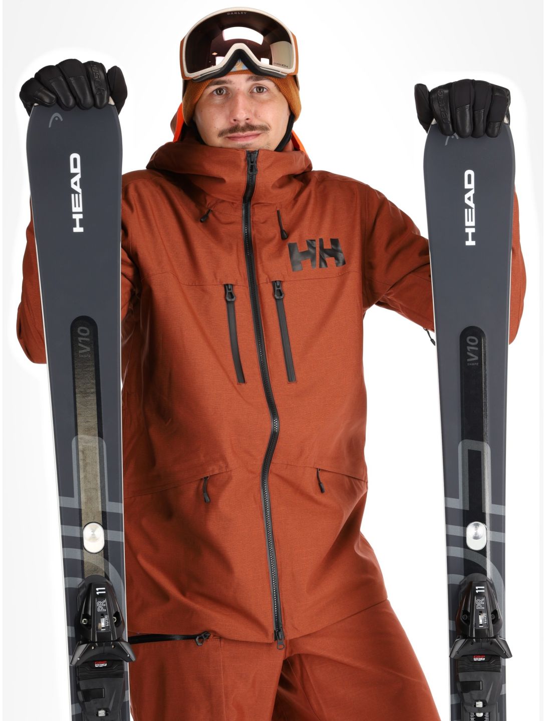 Helly Hansen, Garibaldi 2.0 ski jacket men Iron Oxide brown 