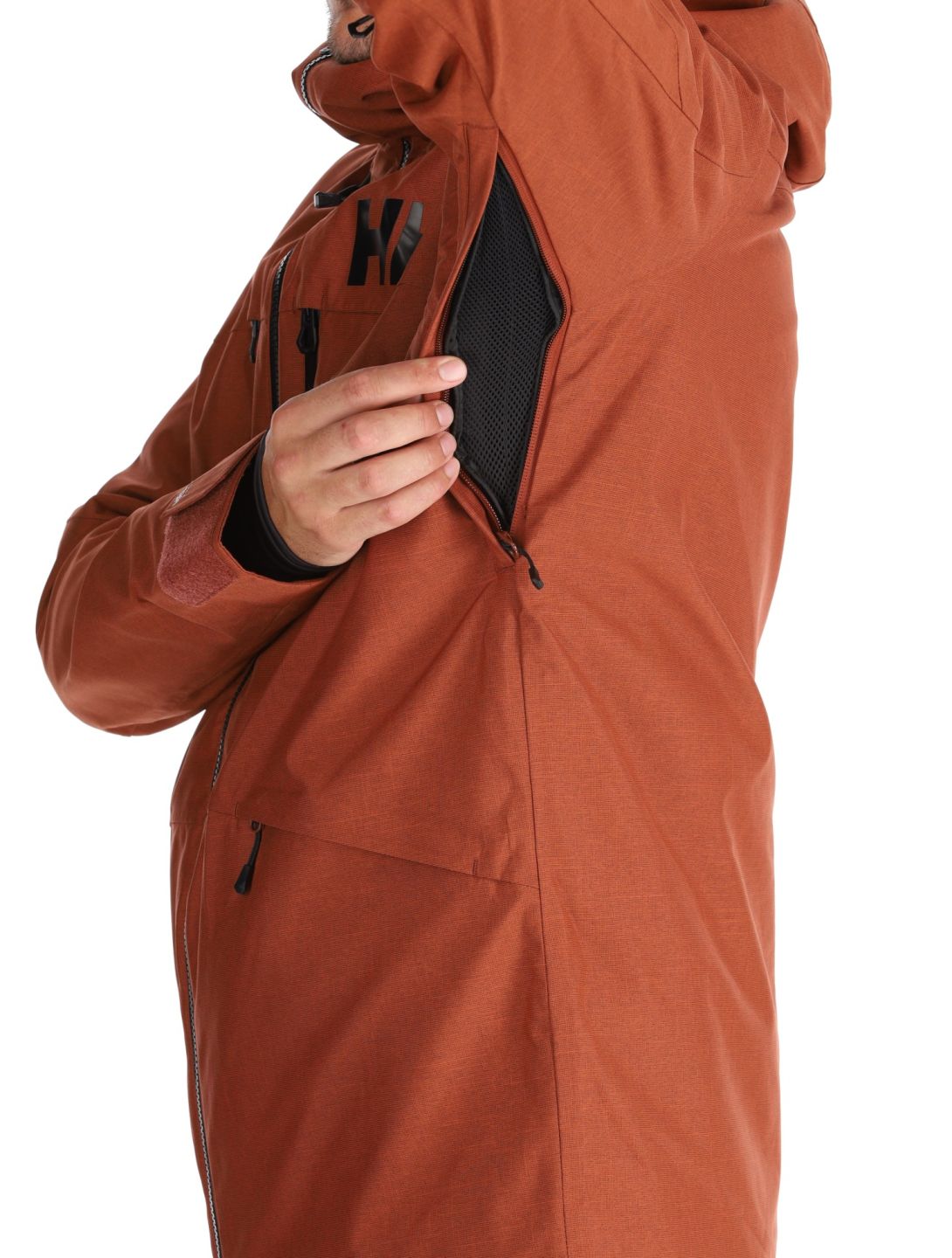 Helly Hansen, Garibaldi 2.0 ski jacket men Iron Oxide brown 