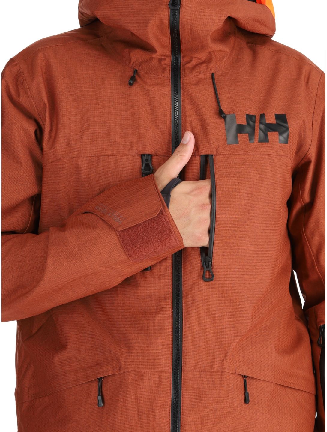 Helly Hansen, Garibaldi 2.0 ski jacket men Iron Oxide brown 