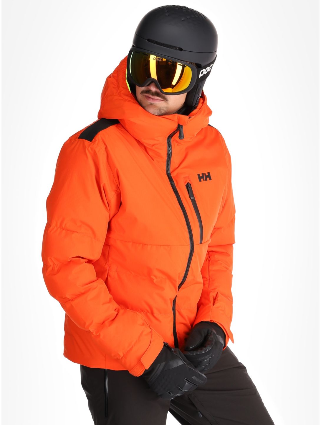 Helly Hansen, Kvitfjell Race Puffy ski jacket men Cherry Tomato orange 