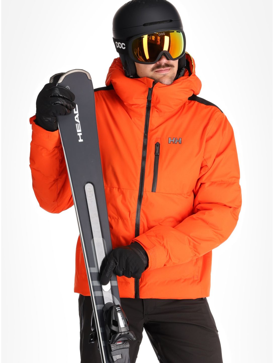 Helly Hansen, Kvitfjell Race Puffy ski jacket men Cherry Tomato orange 