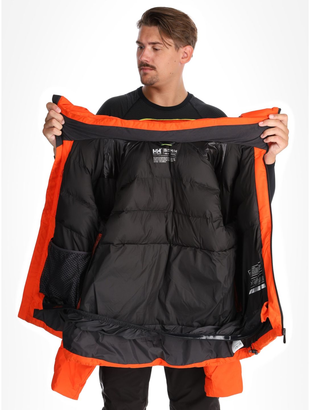 Helly Hansen, Kvitfjell Race Puffy ski jacket men Cherry Tomato orange 