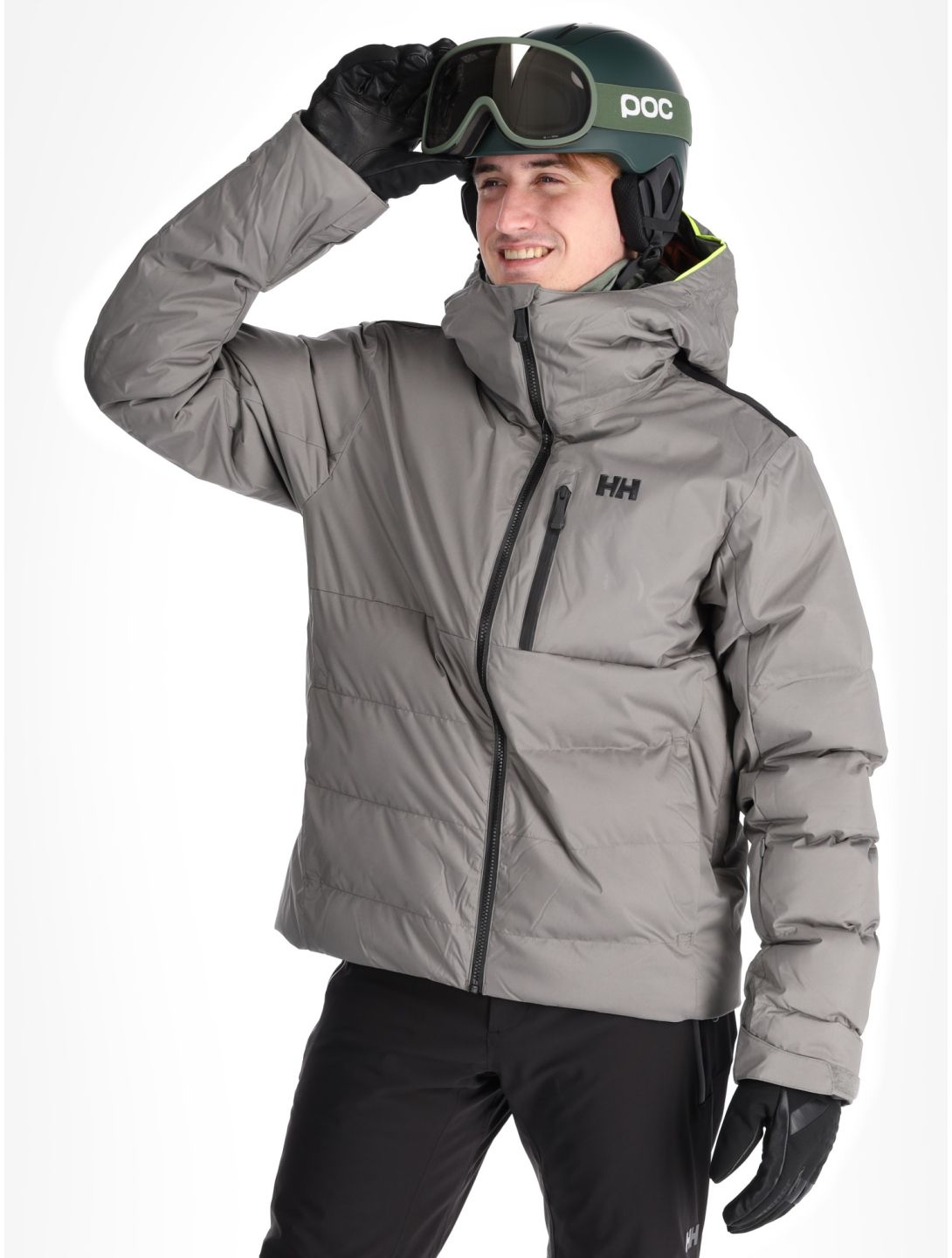 Helly Hansen, Kvitfjell Race Puffy ski jacket men Concrete grey 