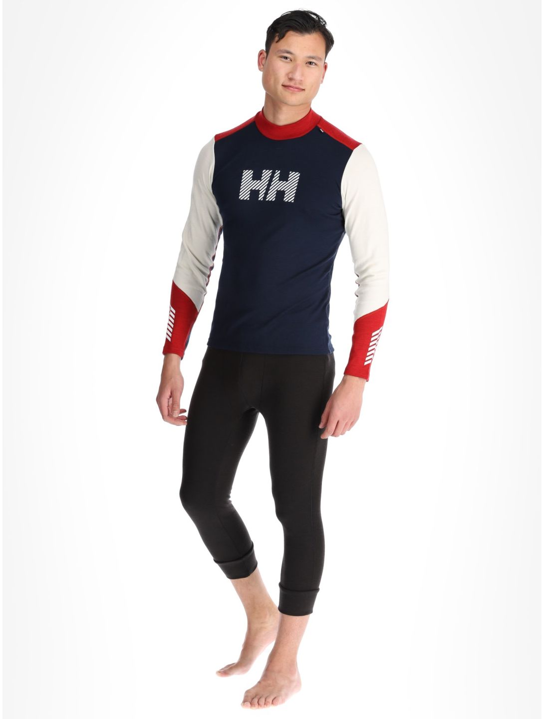 Helly Hansen, Lifa Merino Midw Logo thermal shirt men Offwhite white 