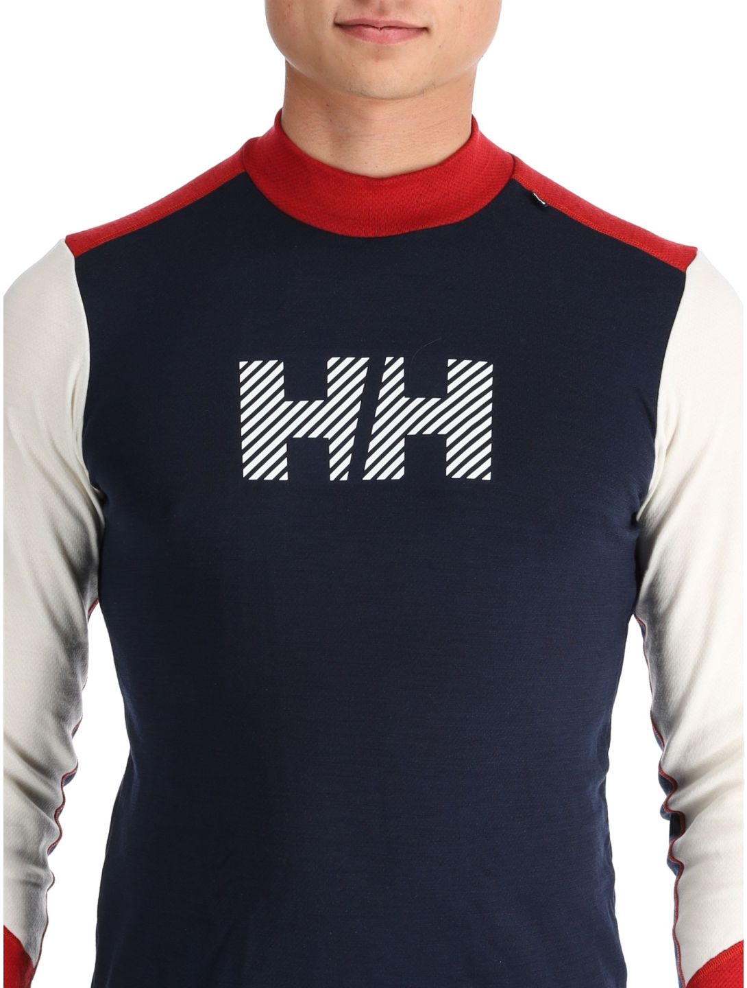 Helly Hansen, Lifa Merino Midw Logo thermal shirt men Offwhite white 