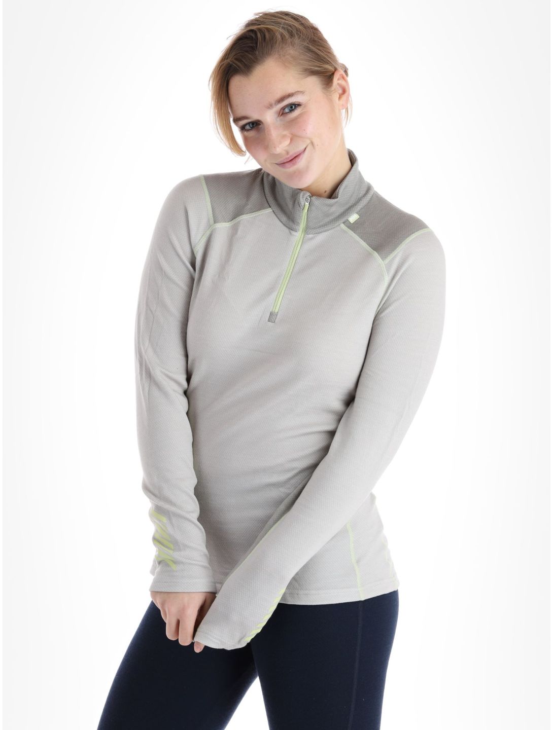 Helly Hansen, Lifa Merino Midweight 1/2 Zip pullover women Mellow Grey grey 