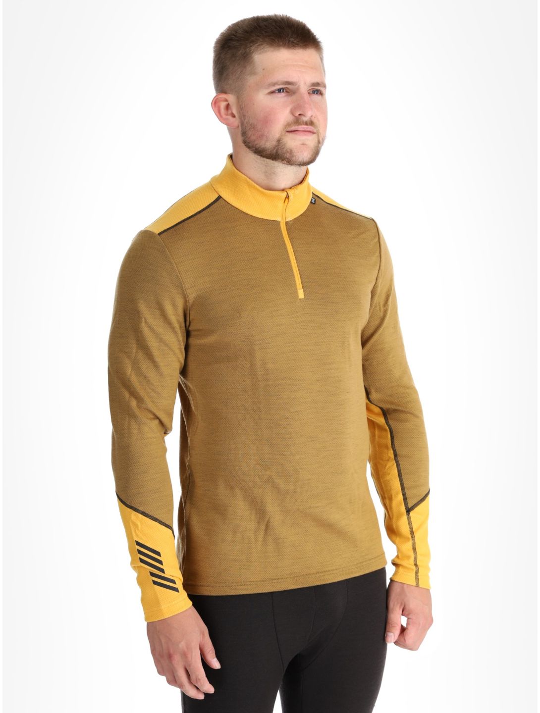 Helly Hansen, Lifa Merino Midweight 1/2 Zip pullover men Lynx yellow 