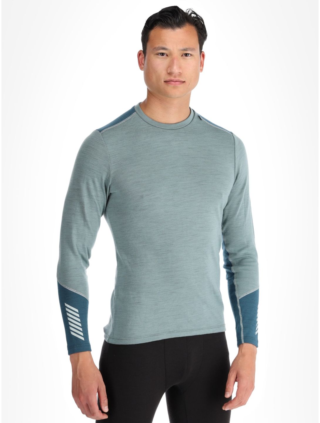 Helly Hansen, Lifa Merino Midweight Crew thermal shirt men Cactus green 