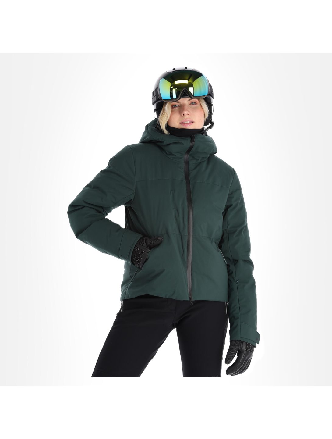 Helly Hansen Women's Darkest Spruce Valdisere Puffy Ski Jacket