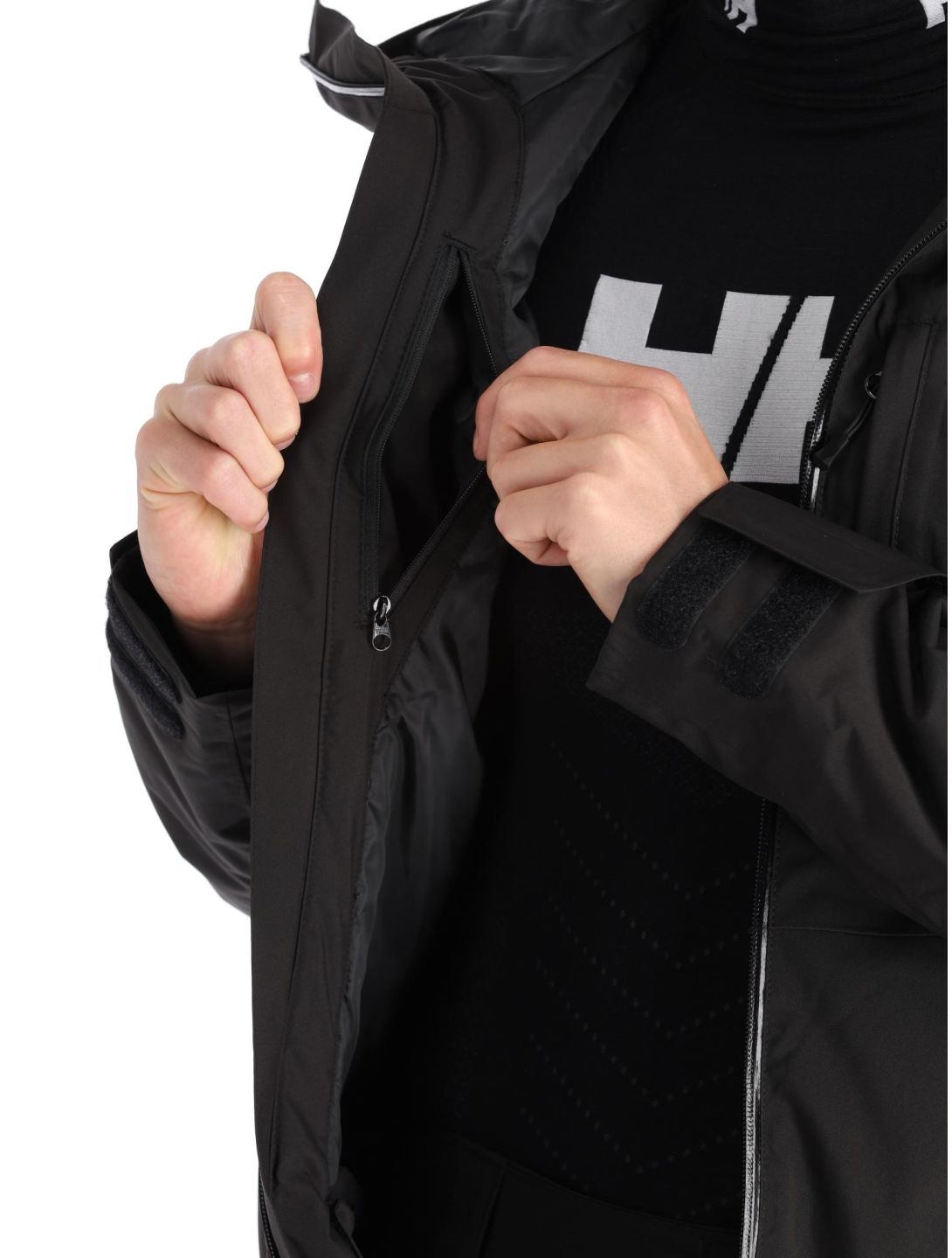 Helly Hansen, Powderface ski jacket men Black black 