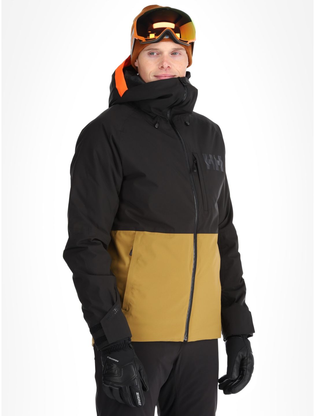 Helly Hansen, Powderface ski jacket men Lynx yellow 