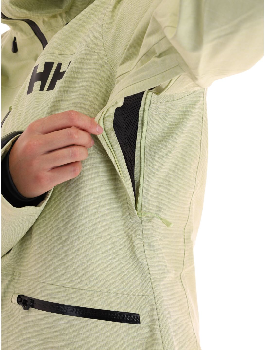 Helly Hansen, Powderqueen 3.0 ski jacket women Iced Matcha green 