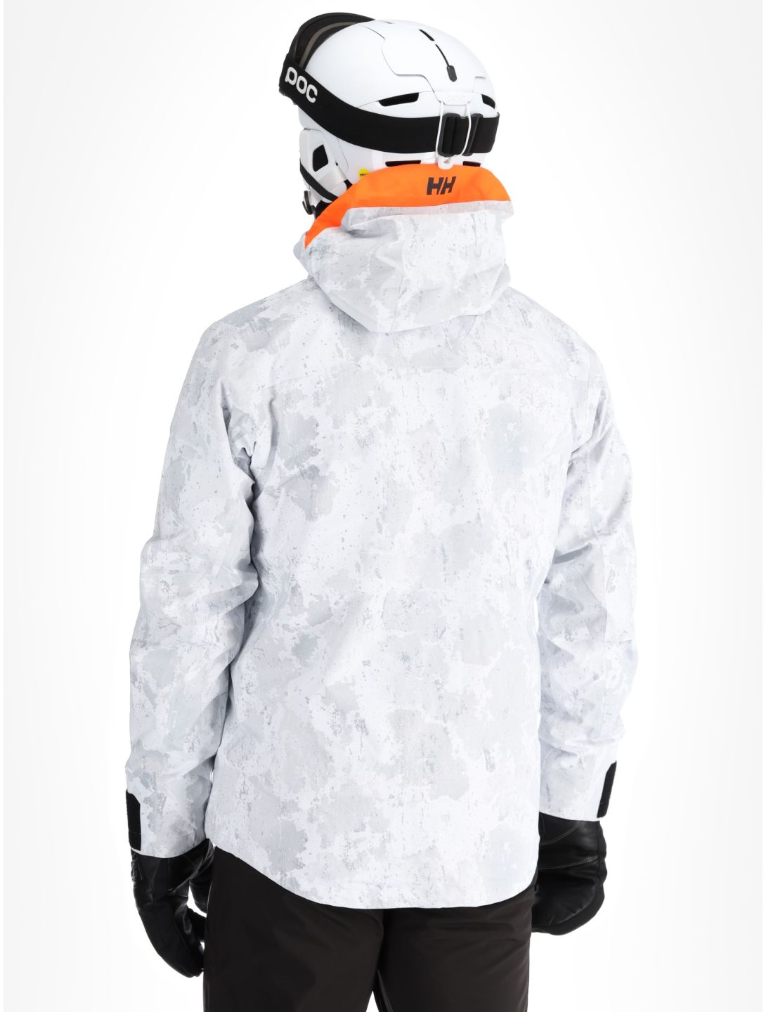 Helly Hansen, Sogn Shell 2.0 hardshell ski jacket men Grey Fog Snow Camo AOP grey, white 