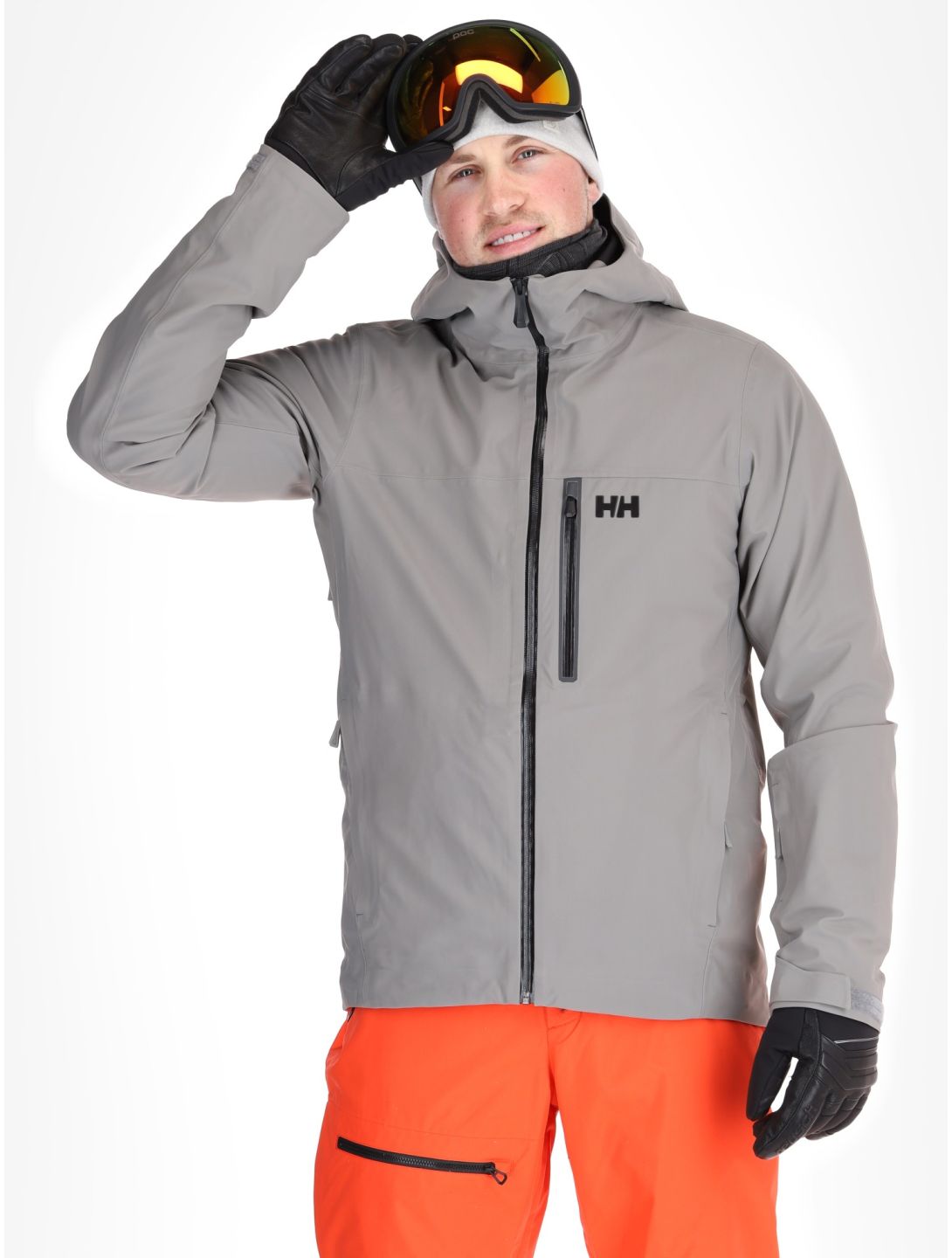 Helly Hansen, Swift 3L Shell hardshell ski jacket men Concrete grey 