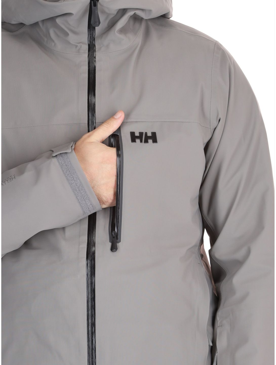 Helly Hansen, Swift 3L Shell hardshell ski jacket men Concrete grey 