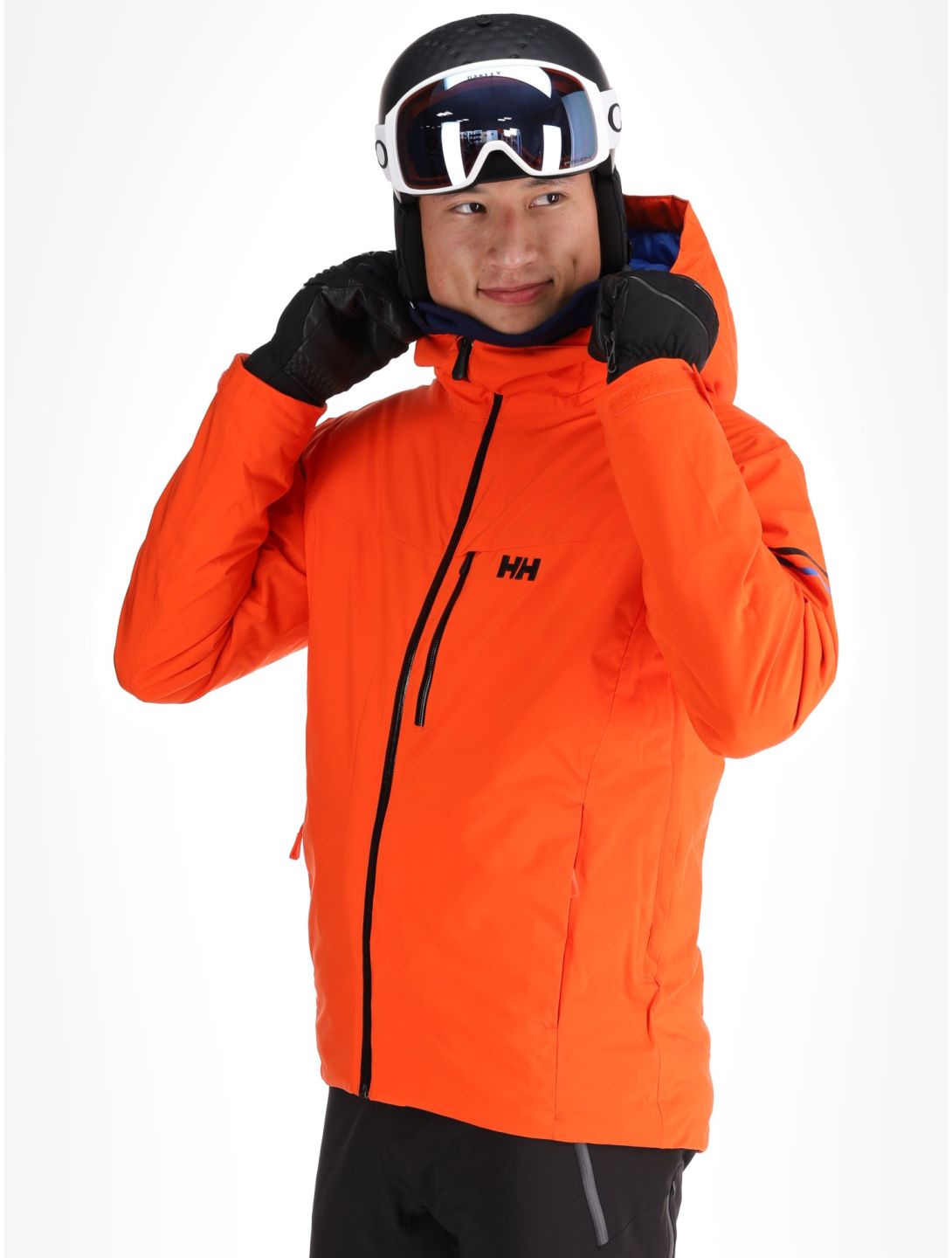 Helly Hansen, Swift Team ski jacket men Cherry Tomato orange 