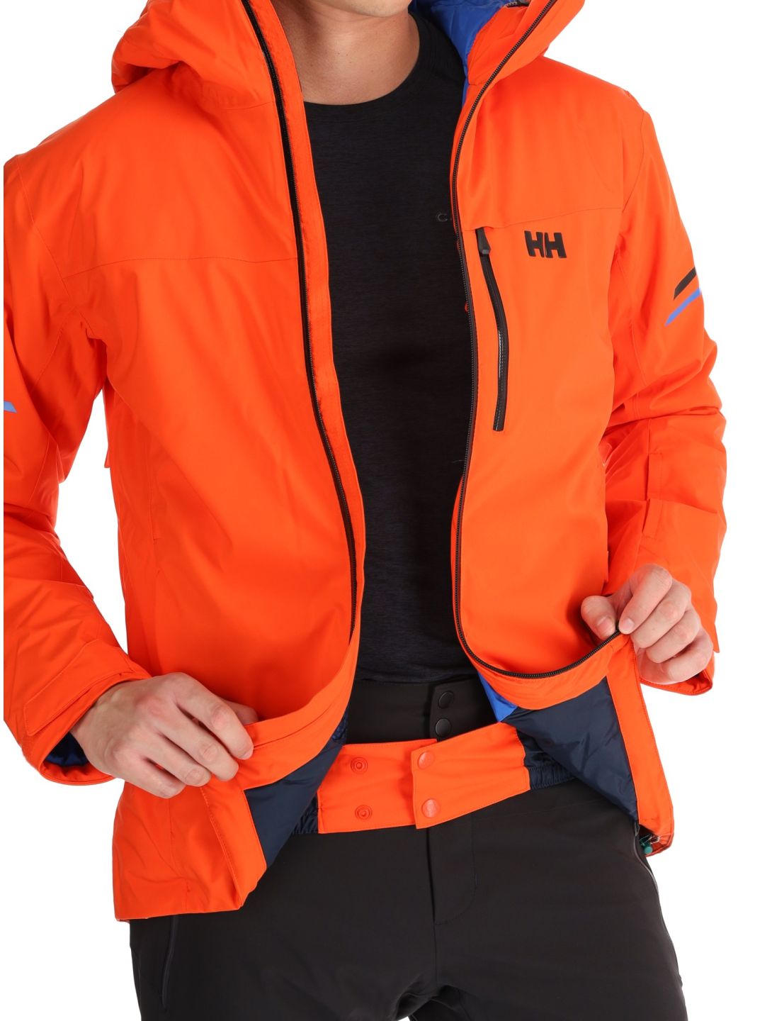 Helly Hansen, Swift Team ski jacket men Cherry Tomato orange 