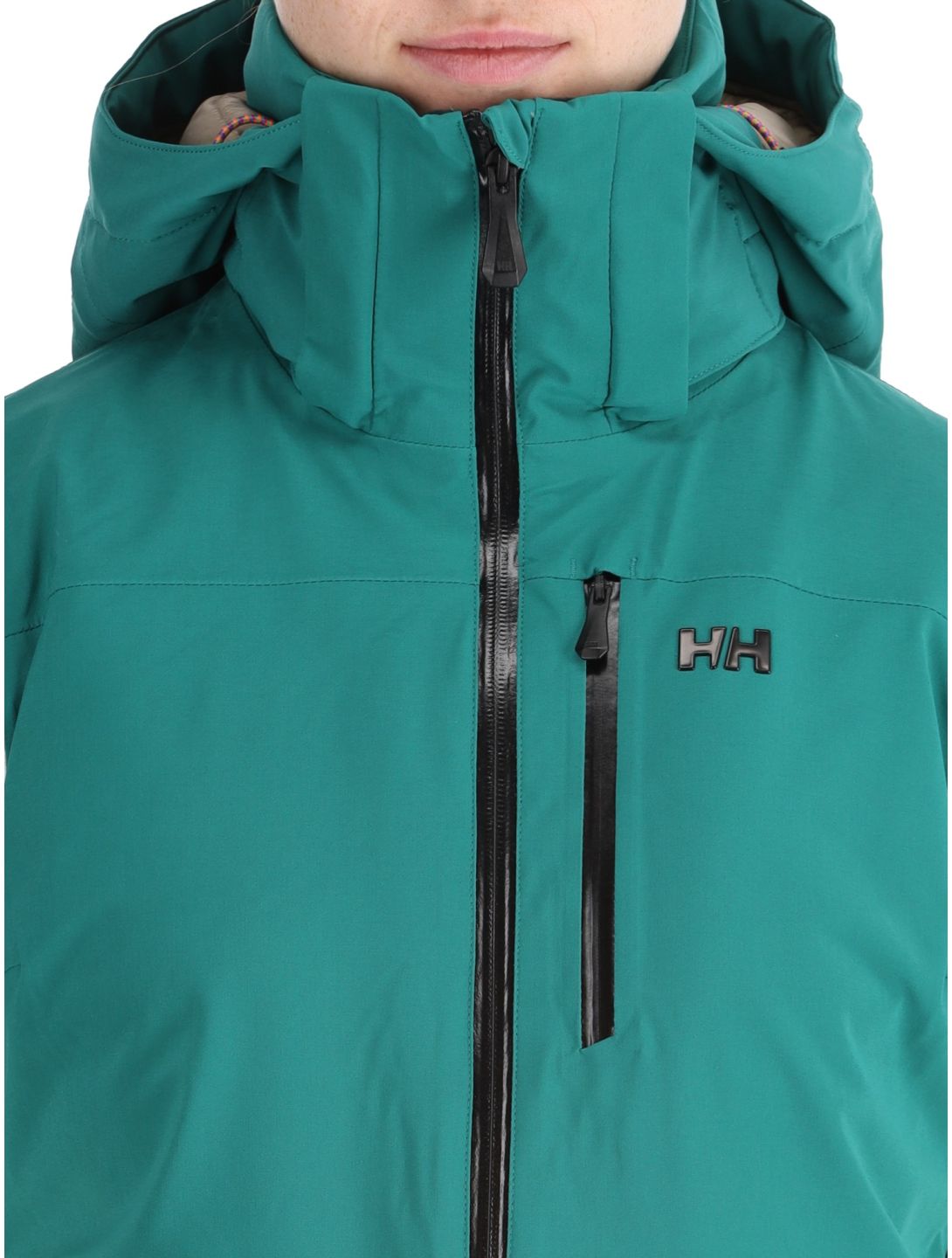 Helly Hansen, W Alphelia ski jacket women Emerald Snow green, white 